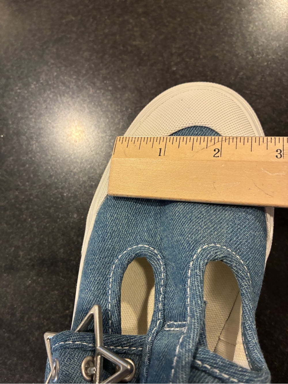 Vans women’s size eight Denim Mary Jane Sneakers - Blue and White NEW! - Picture 7 of 9
